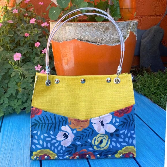 Hardwear by Renee Yellow and Floral Handbag - Picture 1 of 1